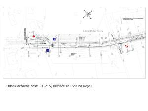  reditvena situacija R1-215, uvoz na Roje I